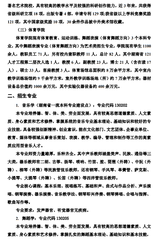 湖南人文科技學(xué)院2023年藝術(shù)類專業(yè)招生簡章