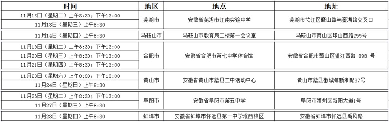 中國東方航空股份有限公司2025年度校企合作招飛預(yù)選初檢日程表（安徽省）