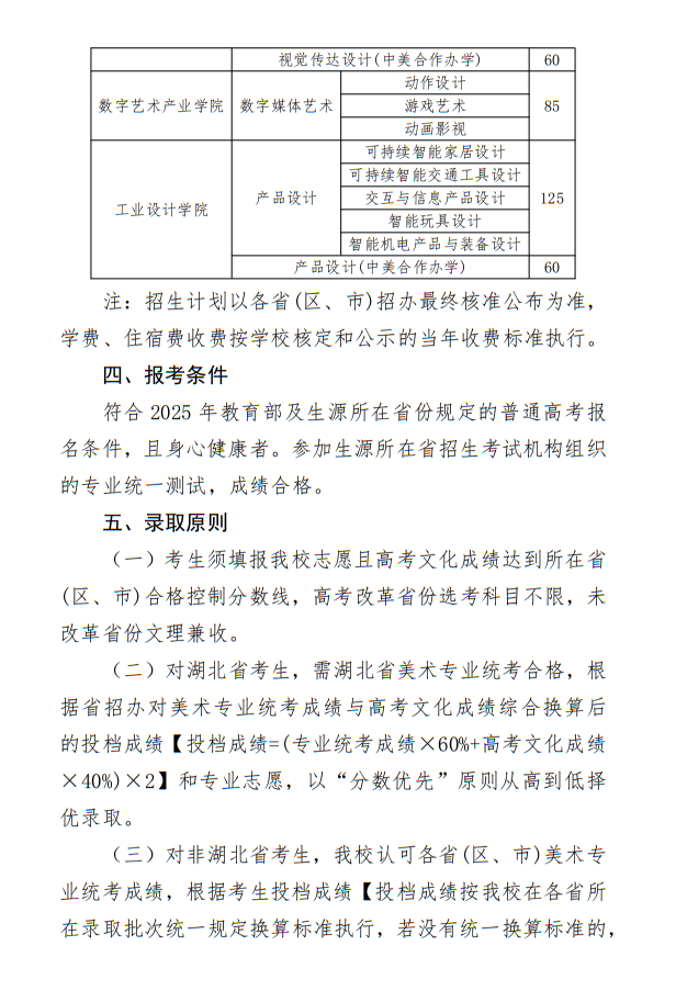 湖北工業(yè)大學(xué)2025年藝術(shù)類(lèi)招生簡(jiǎn)章