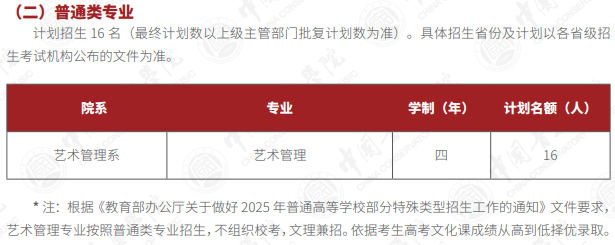 中國(guó)音樂(lè)學(xué)院2025年本科招生計(jì)劃（校考、普通類、華僑港澳臺(tái)）