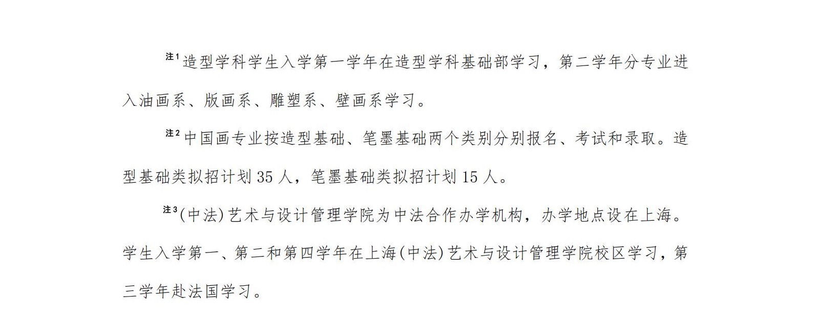 中央美術(shù)學院2025年本科招生?？紝I(yè)招生簡章