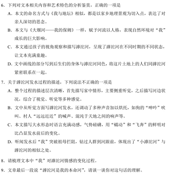 2025年高考綜合改革適應性測試語文試題