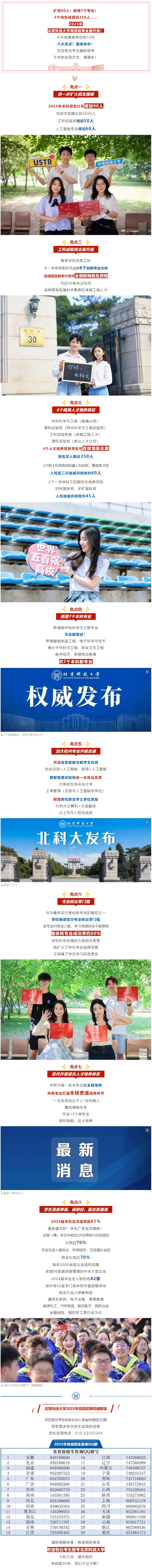直招！擴招！北京科技大學2025年高招亮點！