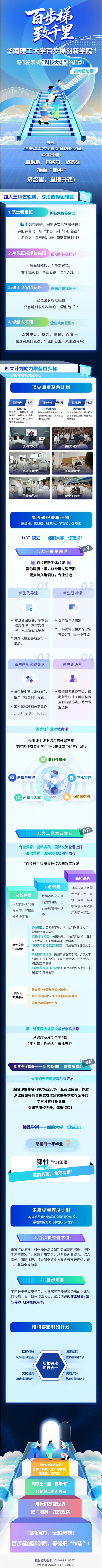 一圖讀懂華南理工大學(xué)百步梯創(chuàng)新學(xué)院